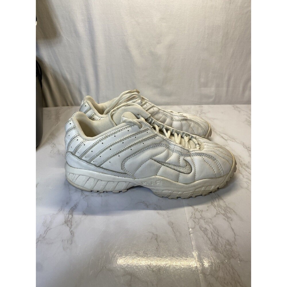 NIKE VXT WHITE/ SILVER MEN'S CROSS TRAINER SHOE SIZE 8.5 Chunky - Picture 2 of 8